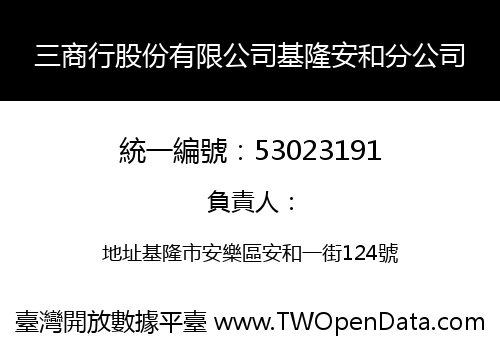 三商行股份有限公司基隆安和分公司