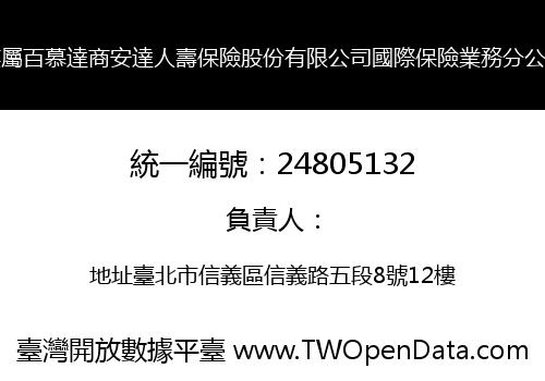 英屬百慕達商安達人壽保險股份有限公司國際保險業務分公司