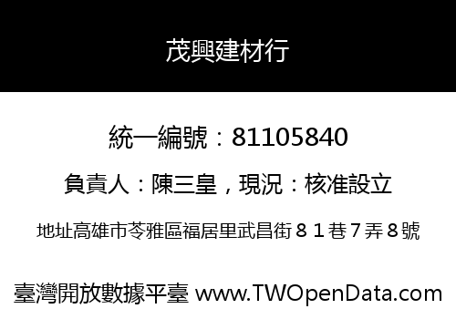 茂興建材行