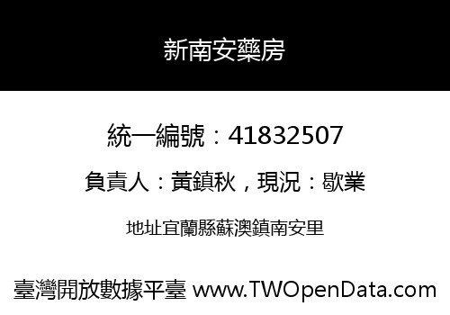 新南安藥房