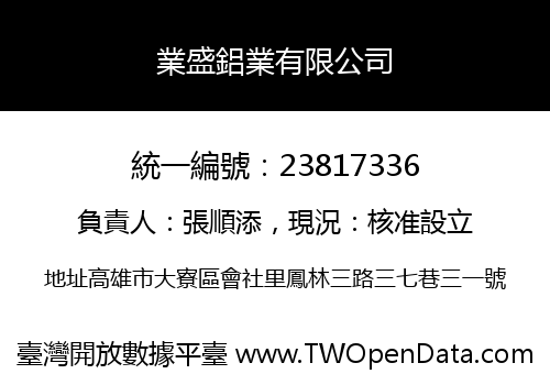 業盛鋁業有限公司