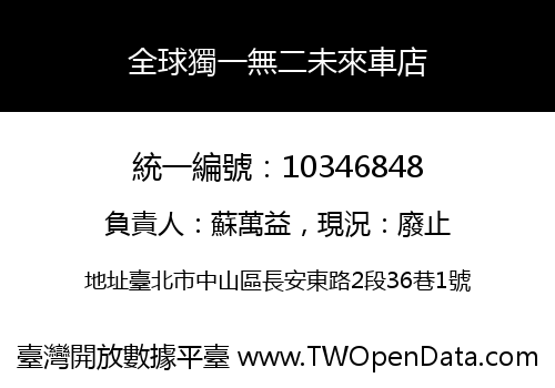 全球獨一無二未來車店