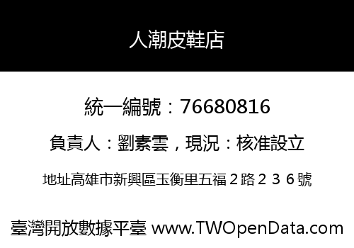 人潮皮鞋店