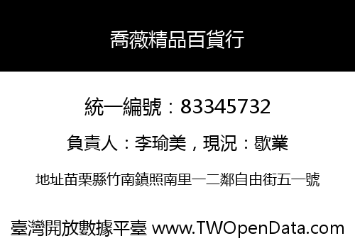 喬薇精品百貨行