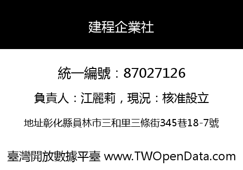 建程企業社