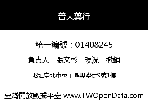 普大藥行