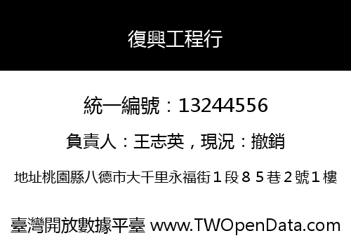 復興工程行