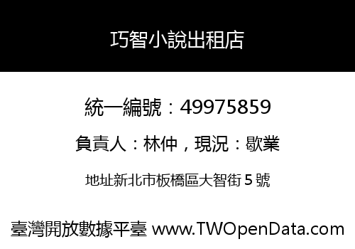 巧智小說出租店