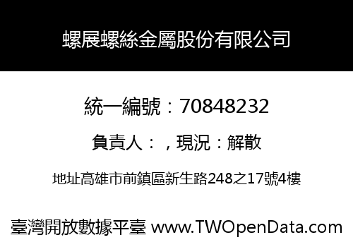 螺展螺絲金屬股份有限公司