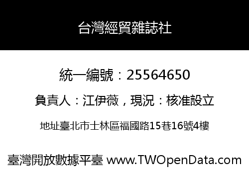 台灣經貿雜誌社