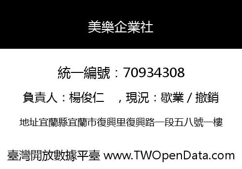 美樂企業社