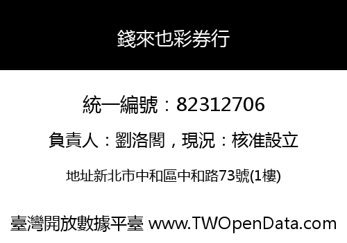 錢來也彩券行
