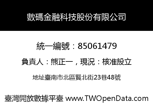 數碼金融科技股份有限公司
