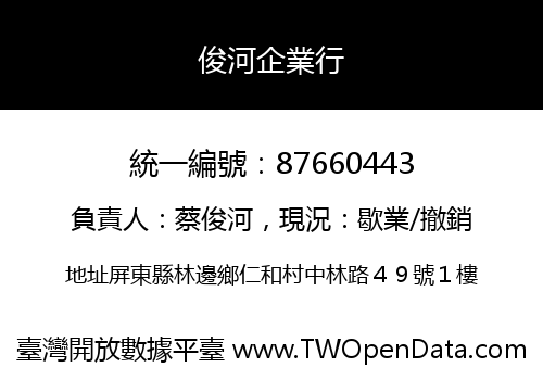 俊河企業行
