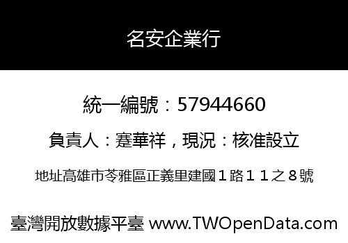 名安企業行