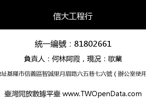 信大工程行