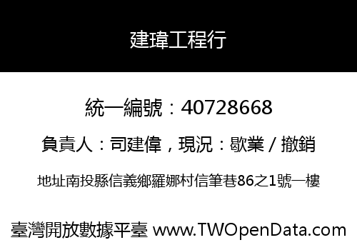 建瑋工程行