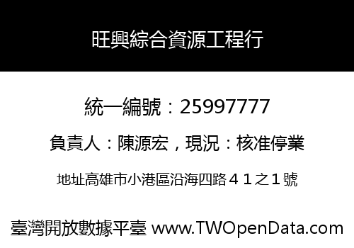 旺興綜合資源工程行