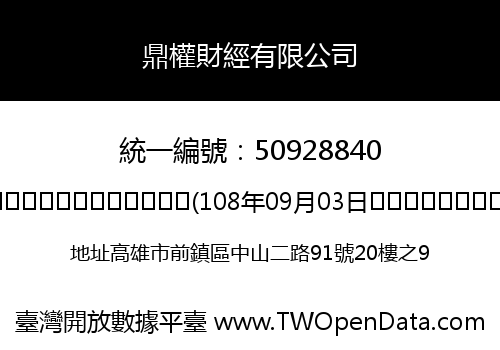 鼎權財經有限公司