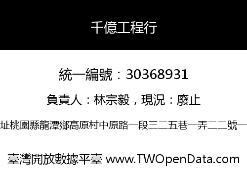 千億工程行
