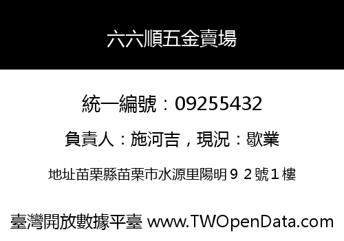 六六順五金賣場