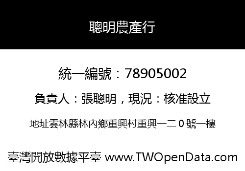 聰明農產行