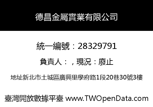 德昌金屬實業有限公司