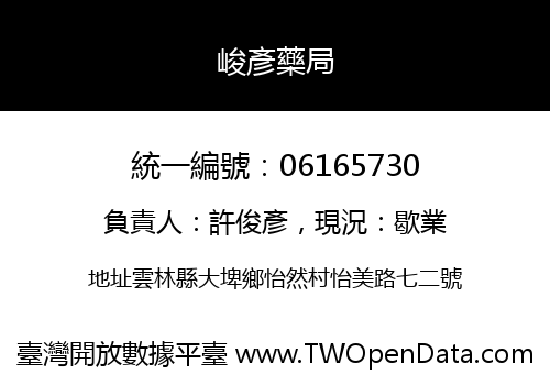 峻彥藥局