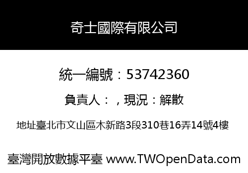 奇士國際有限公司