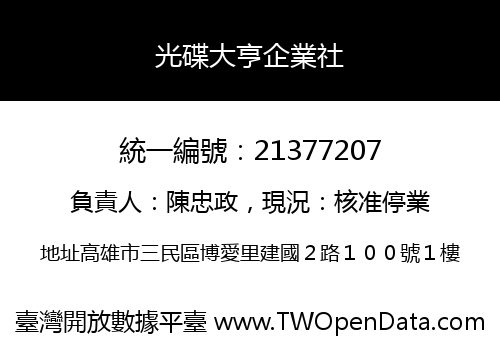 光碟大亨企業社