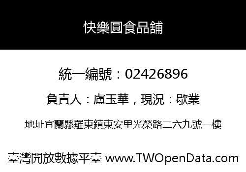 快樂圓食品舖