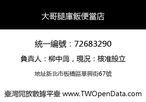 大哥腿庫飯便當店