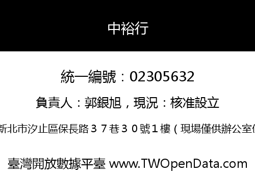 中裕行