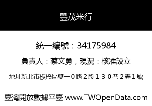 豐茂米行