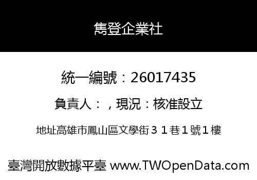 雋登企業社
