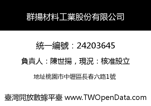 群揚材料工業股份有限公司