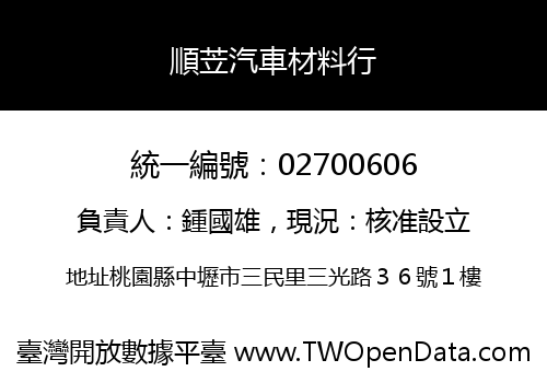 順苙汽車材料行