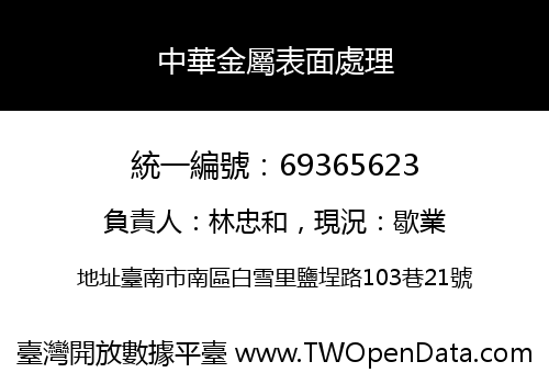 中華金屬表面處理