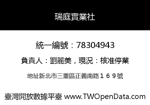 瑞庭實業社