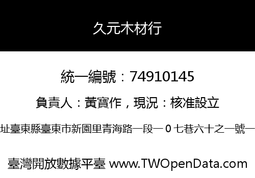 久元木材行