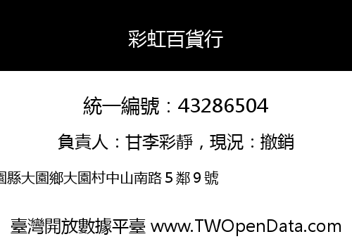 彩虹百貨行