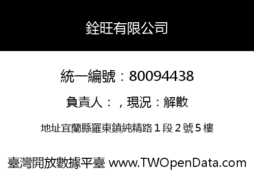 銓旺有限公司