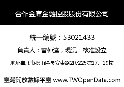 合作金庫金融控股股份有限公司