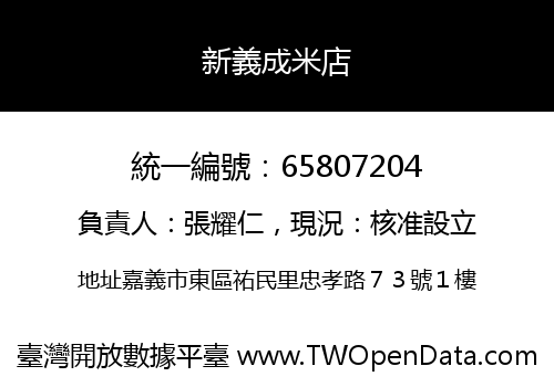 新義成米店