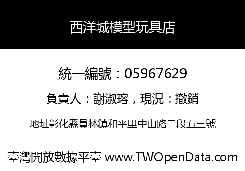 西洋城模型玩具店