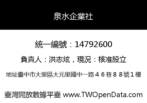 泉水企業社