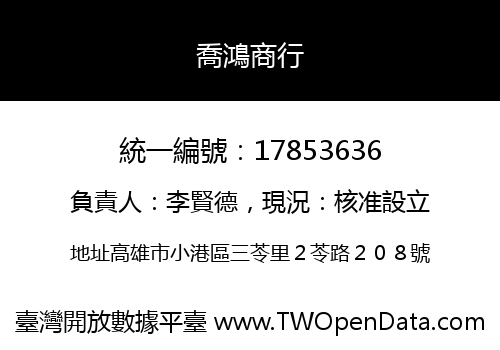 喬鴻商行