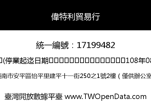 偉特利貿易行