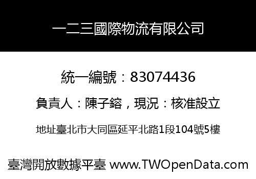 一二三國際物流有限公司