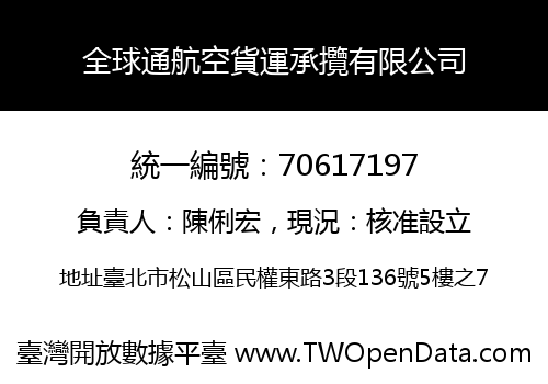 全球通航空貨運承攬有限公司